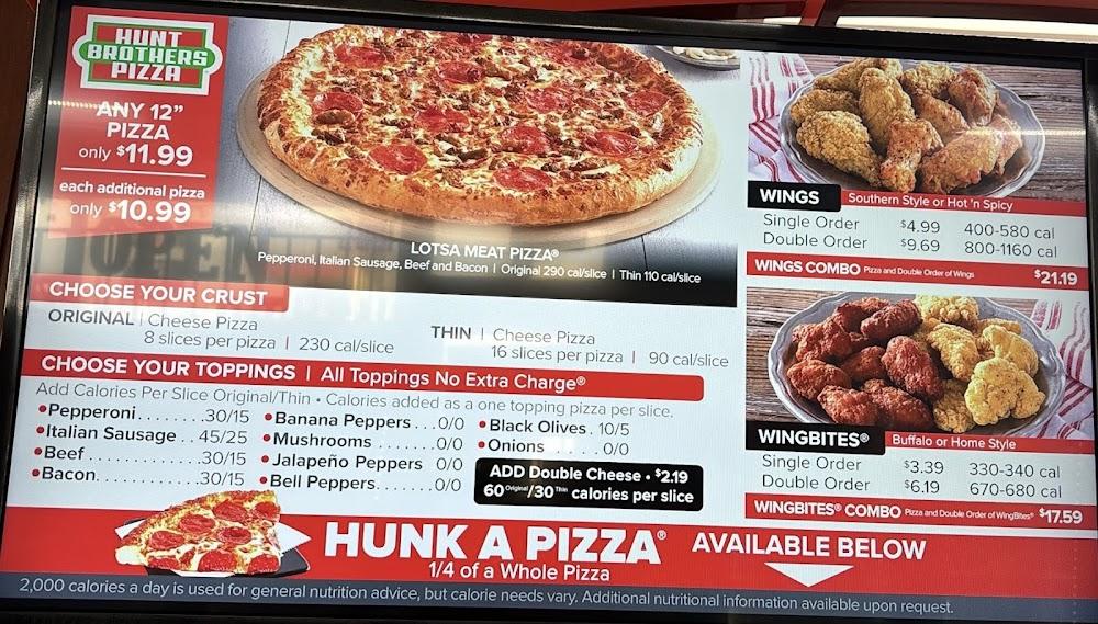 Hunt Brothers Pizza Single Order